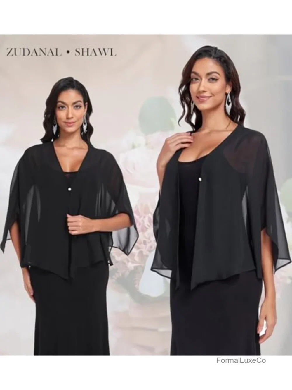 Chiffon Soft Shawl Wrap for Evening Dresses Wedding Guest Party Cover Up